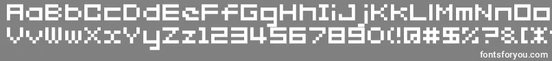 Weitere Informationen zur Somybmp027-Schriftart Somybmp027-Schriftart – Weiße Schriften auf grauem Hintergrund