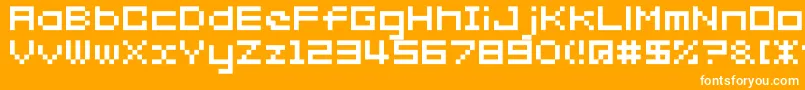 Somybmp027 Font – White Fonts on Orange Background