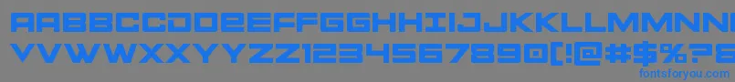 Шрифт Montroc – синие шрифты на сером фоне