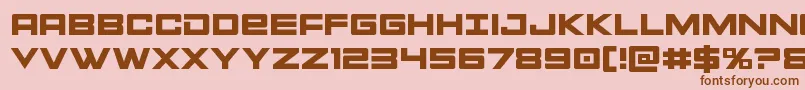 Montroc-fontti – ruskeat fontit vaaleanpunaisella taustalla