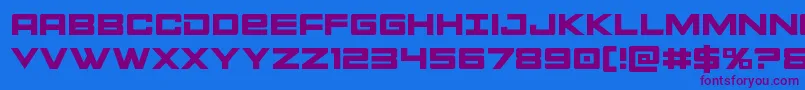 Шрифт Montroc – фиолетовые шрифты на синем фоне