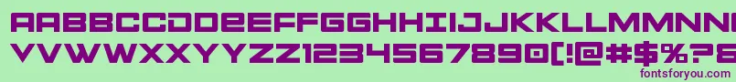 Montroc Font – Purple Fonts on Green Background