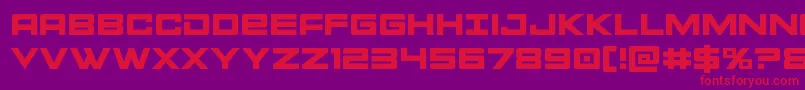 Montroc Font – Red Fonts on Purple Background