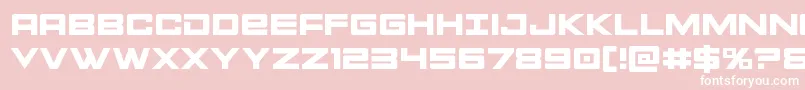 Montroc-fontti – valkoiset fontit vaaleanpunaisella taustalla