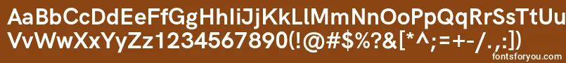 HkgroteskBoldlegacy Font – White Fonts on Brown Background