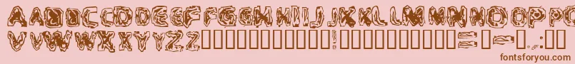 CriticalMass Font – Brown Fonts on Pink Background