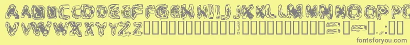 CriticalMass-Schriftart – Graue Schriften auf gelbem Hintergrund