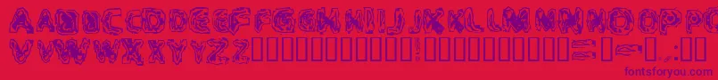 CriticalMass Font – Purple Fonts on Red Background