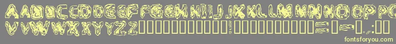 CriticalMass Font – Yellow Fonts on Gray Background