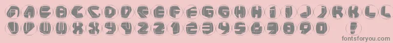 Neopanrings Font – Gray Fonts on Pink Background