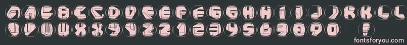 Neopanrings Font – Pink Fonts on Black Background