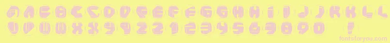 Neopanrings Font – Pink Fonts on Yellow Background