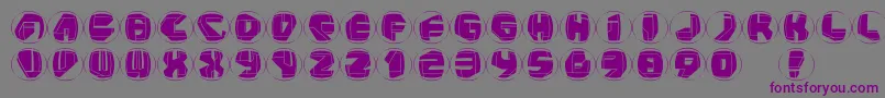 Neopanrings Font – Purple Fonts on Gray Background