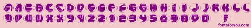 Neopanrings Font – Purple Fonts on Pink Background