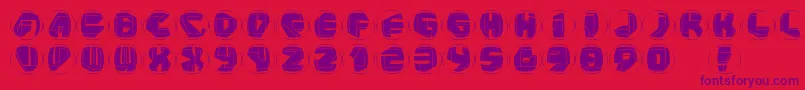 fuente Neopanrings – Fuentes Moradas Sobre Fondo Rojo