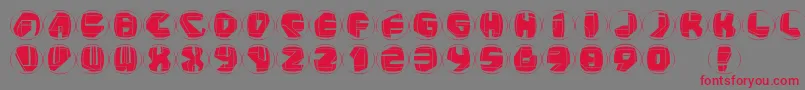 Police Neopanrings – polices rouges sur fond gris
