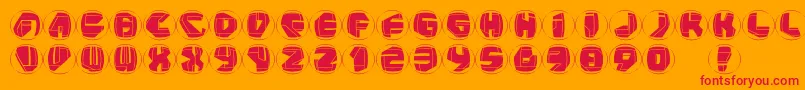 Neopanrings Font – Red Fonts on Orange Background