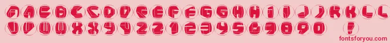 Neopanrings Font – Red Fonts on Pink Background