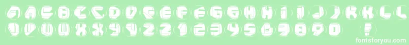Neopanrings Font – White Fonts on Green Background