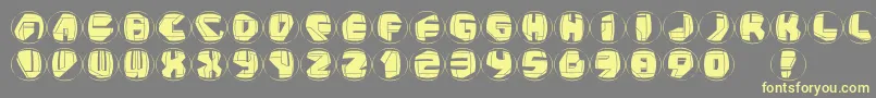 Neopanrings Font – Yellow Fonts on Gray Background