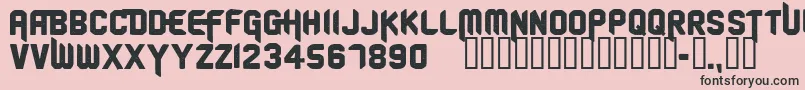 CfoldschoolpersonaluseReg Font – Black Fonts on Pink Background