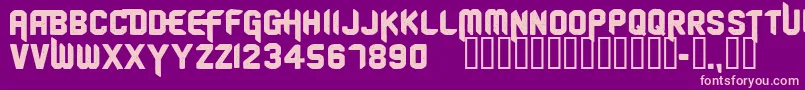 CfoldschoolpersonaluseReg Font – Pink Fonts on Purple Background