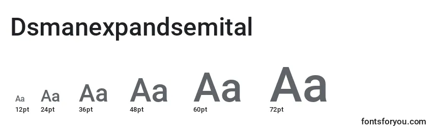 Dsmanexpandsemital Font Sizes