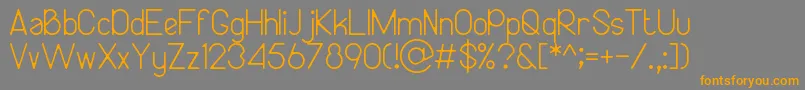 Bireun Font – Orange Fonts on Gray Background