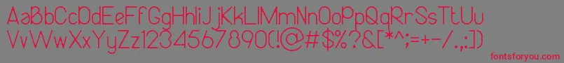 Bireun Font – Red Fonts on Gray Background