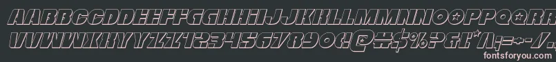 Freedomfighter3Dital Font – Pink Fonts on Black Background