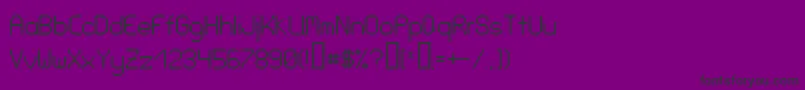 LoveParade Font – Black Fonts on Purple Background