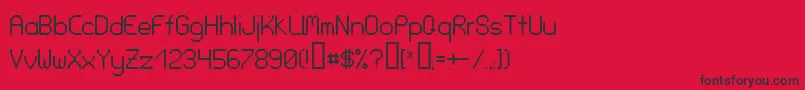 LoveParade Font – Black Fonts on Red Background