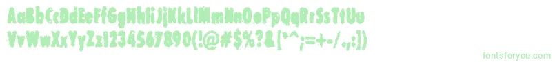 CorruptDotGov Font – Green Fonts on White Background
