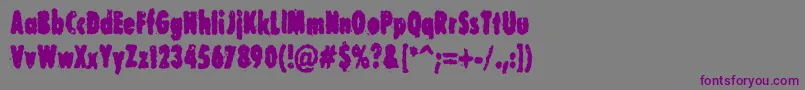 CorruptDotGov Font – Purple Fonts on Gray Background