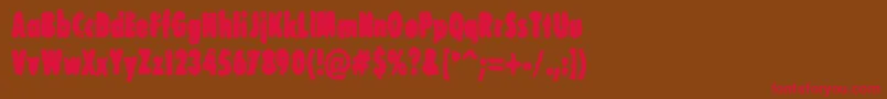 CorruptDotGov Font – Red Fonts on Brown Background