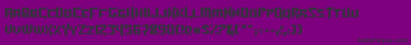 Шрифт TurokNormal – чёрные шрифты на фиолетовом фоне