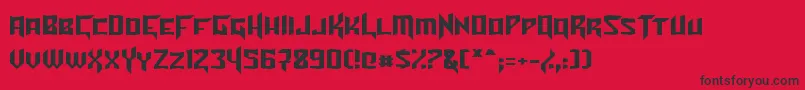 TurokNormal-Schriftart – Schwarze Schriften auf rotem Hintergrund