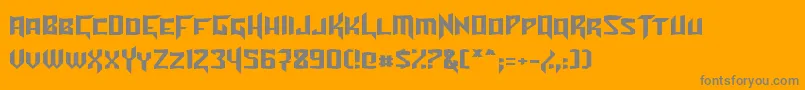 En savoir plus sur la police TurokNormal Police TurokNormal – polices grises sur fond orange