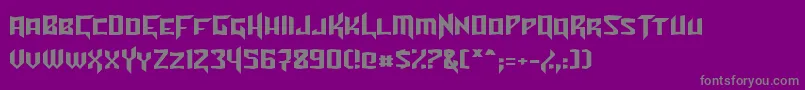 Police TurokNormal – polices grises sur fond violet