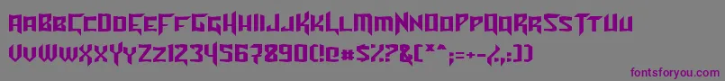 TurokNormal Font – Purple Fonts on Gray Background