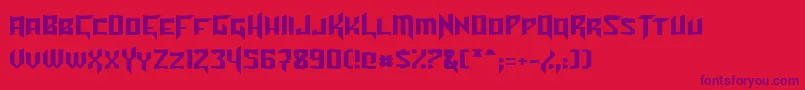 TurokNormal Font – Purple Fonts on Red Background