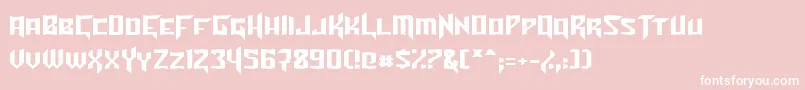 TurokNormal Font – White Fonts on Pink Background