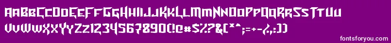 TurokNormal Font – White Fonts on Purple Background