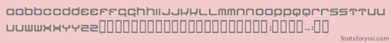 Dipdop Font – Gray Fonts on Pink Background
