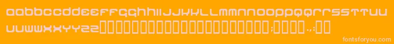 Dipdop Font – Pink Fonts on Orange Background