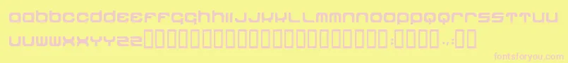 Dipdop Font – Pink Fonts on Yellow Background