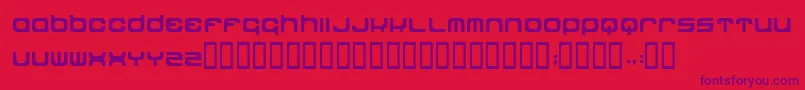 Dipdop Font – Purple Fonts on Red Background