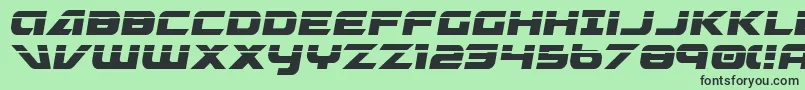 GraymalkinLaserCondensed Font – Black Fonts on Green Background