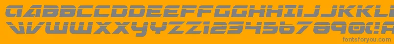 Шрифт GraymalkinLaserCondensed – серые шрифты на оранжевом фоне