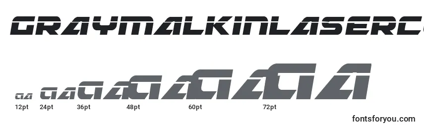 GraymalkinLaserCondensed Font Sizes